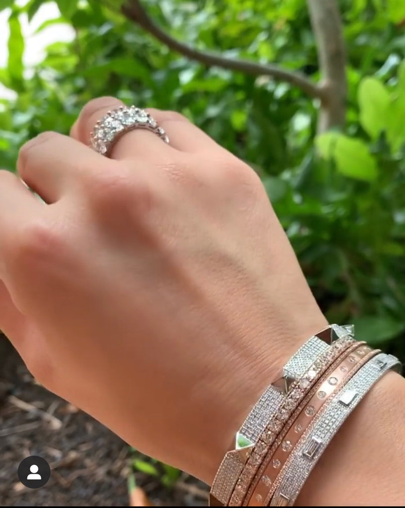 Diamond spike bangle Clearance