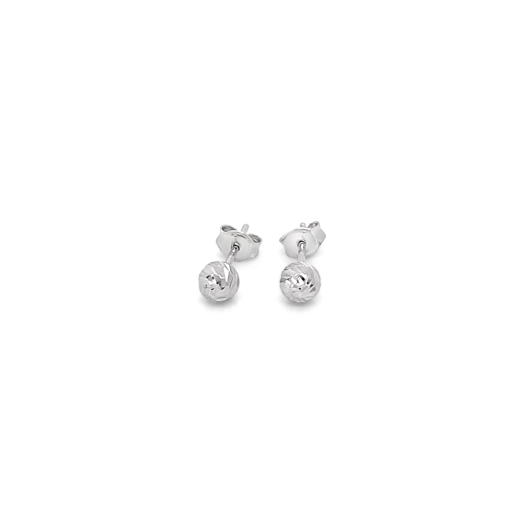 Diamond Cut Gold Studs (Medium)