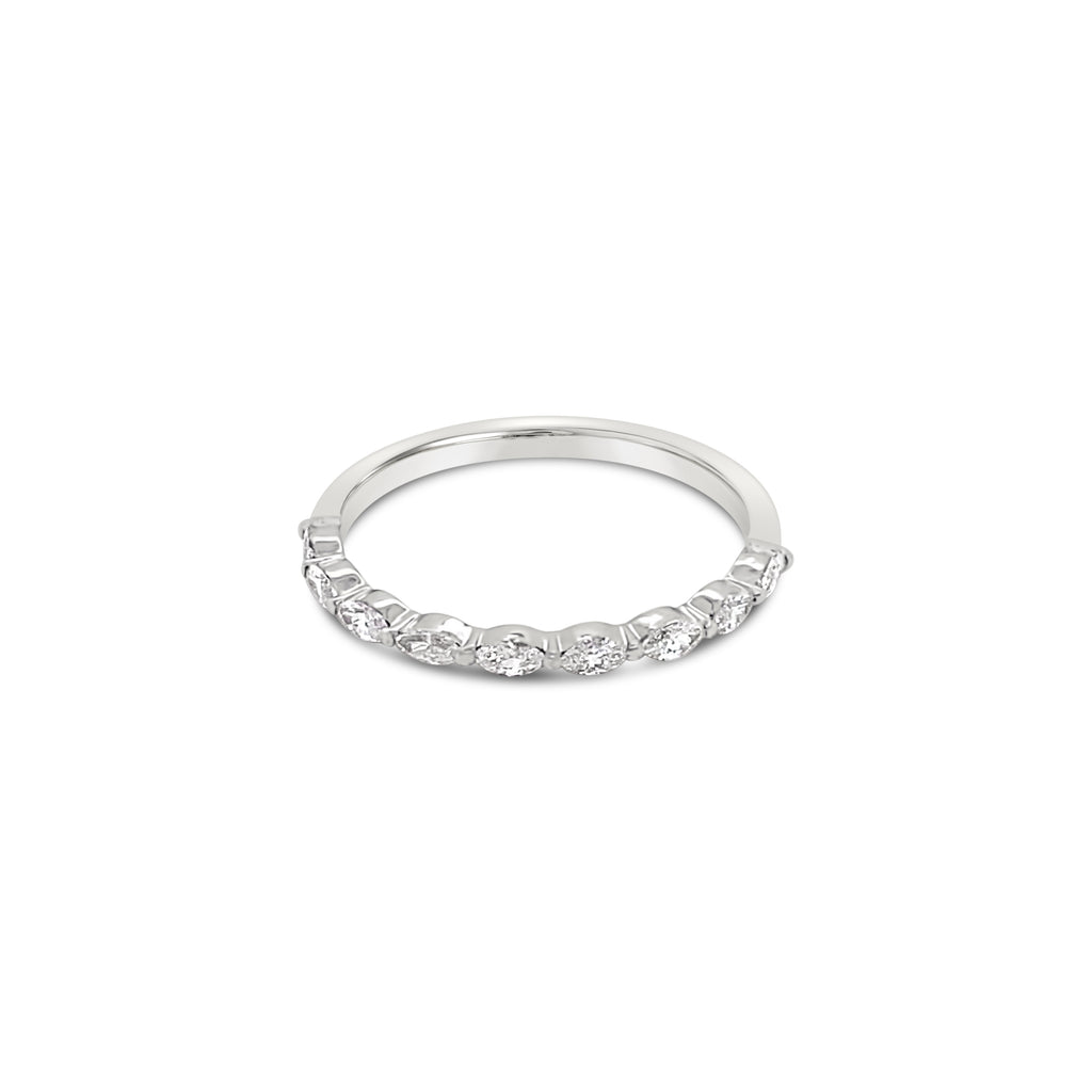 Marquise Shaped Diamond Band