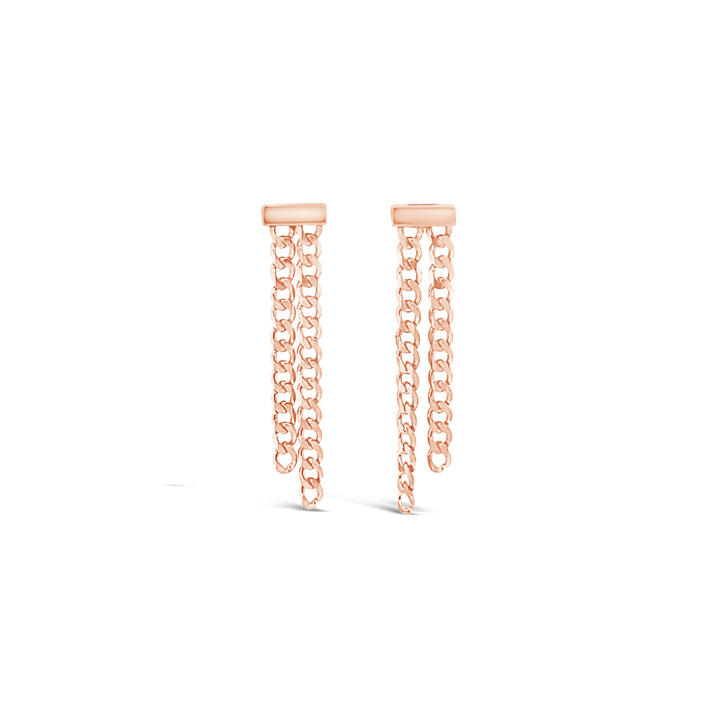 Double Drop Chainlink Earrings