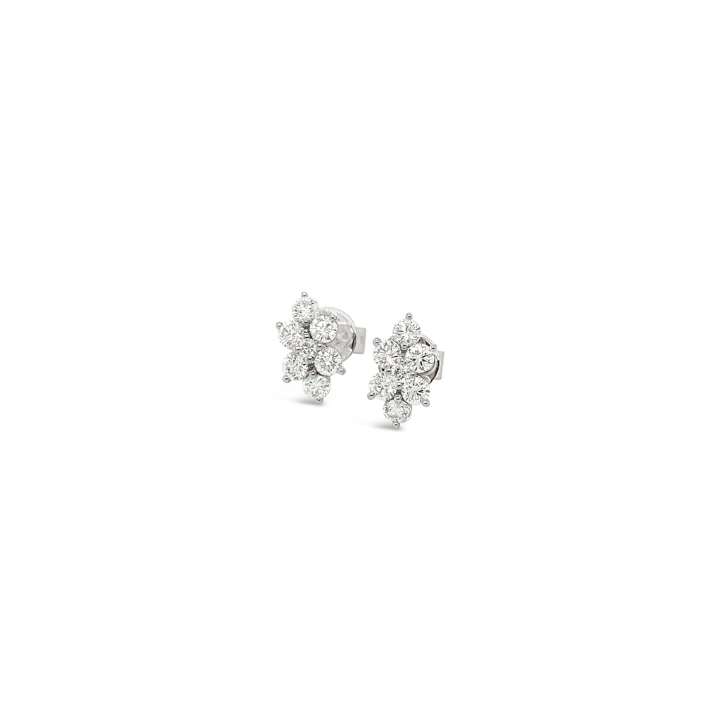 Diamond Cluster Earrings