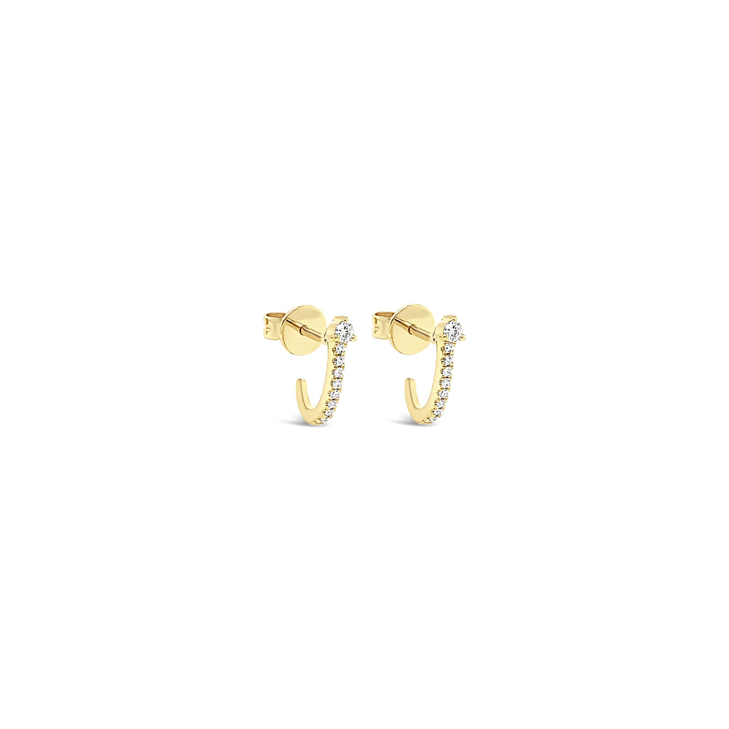 Diamond Hook Earrings