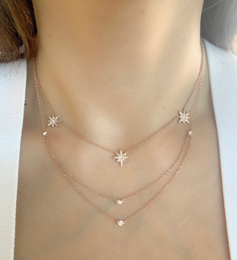 Diamond Double Layered Necklace