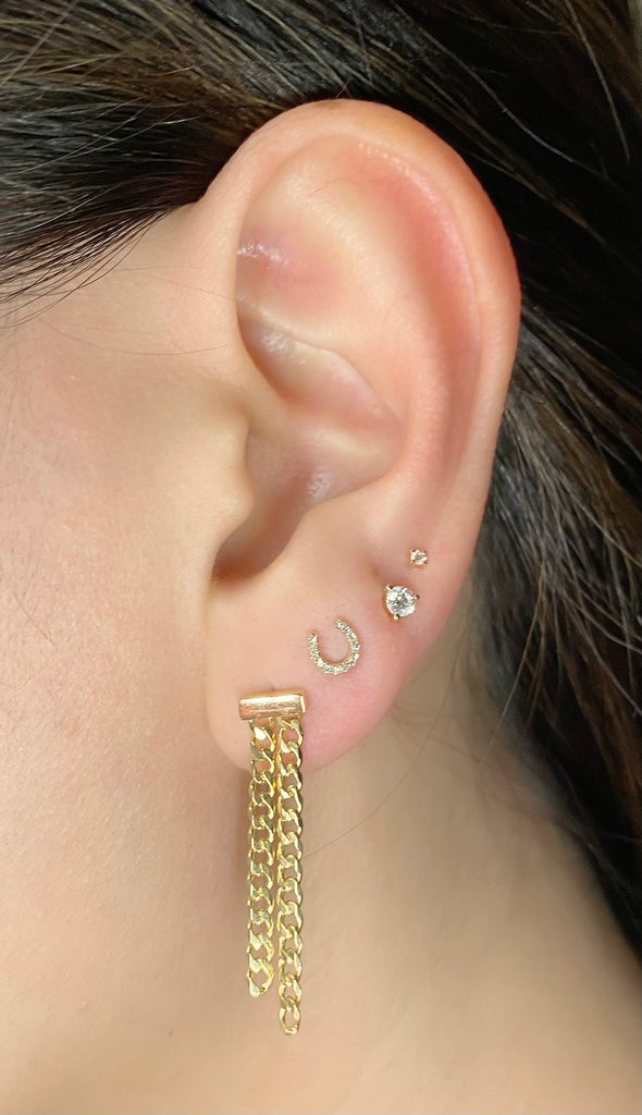 Double Drop Chainlink Earrings