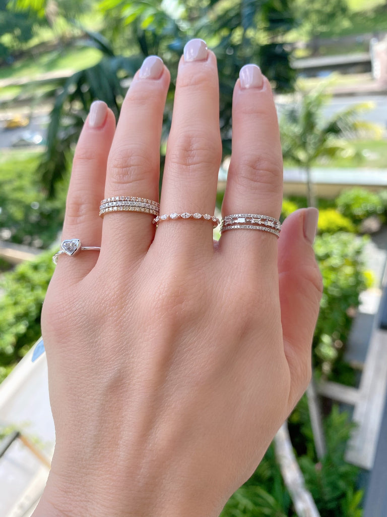 Diamond Pave Stacking Ring