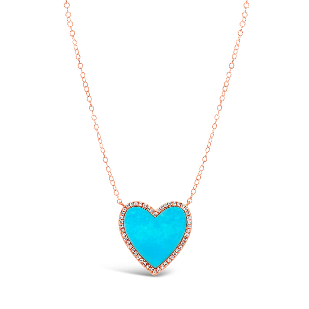 Diamond and Turquoise Necklace (Medium)