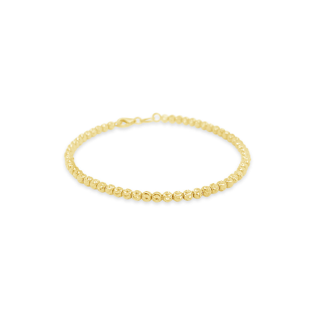 Diamond Cut Gold Bracelet